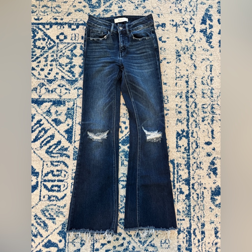 LAST CALL KanCan Dark Blue Flare Jeans